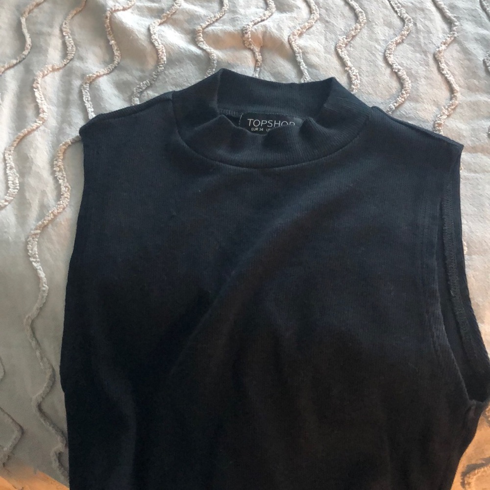 TopShop crop top turtle neck